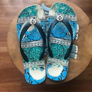 Tory Burch Logo Flip-Flops